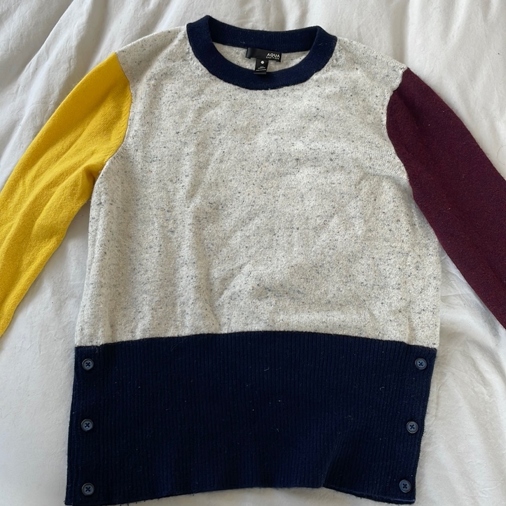 Aqua cashmere sweater - never worn!